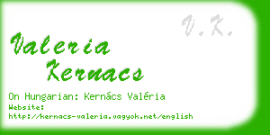 valeria kernacs business card